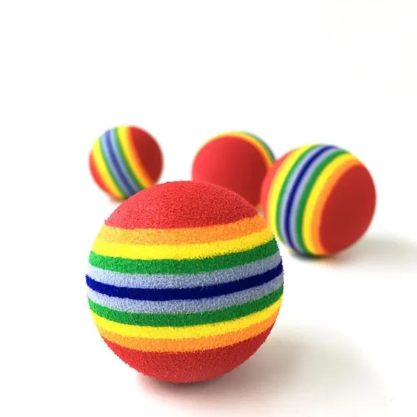 Rainbow Foam Fetch Balls - Image 2