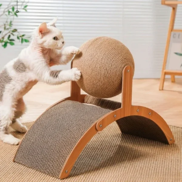 2 In 1 Cat Scratching Ball - Image 2
