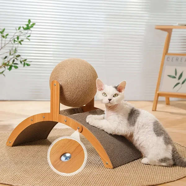 2 In 1 Cat Scratching Ball - Image 3